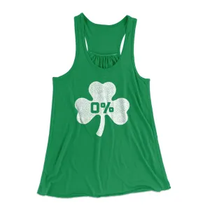 0% Irish Women's Flowey Tank Top