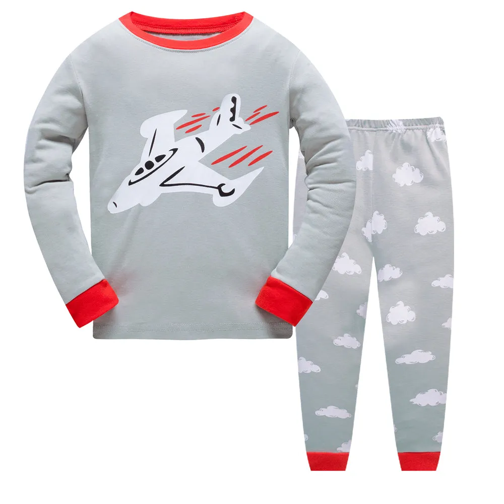 100% Cotton Kids AirPlane Pajama Set