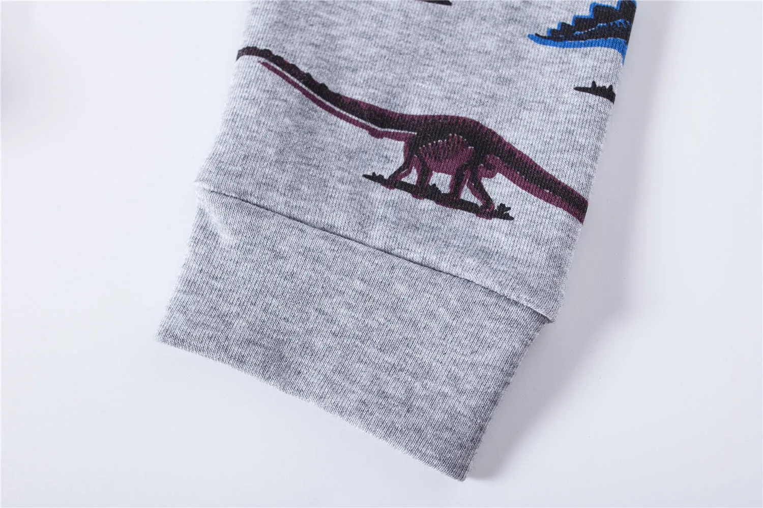 100% Cotton Kids Dinosaur Red Pajama Set