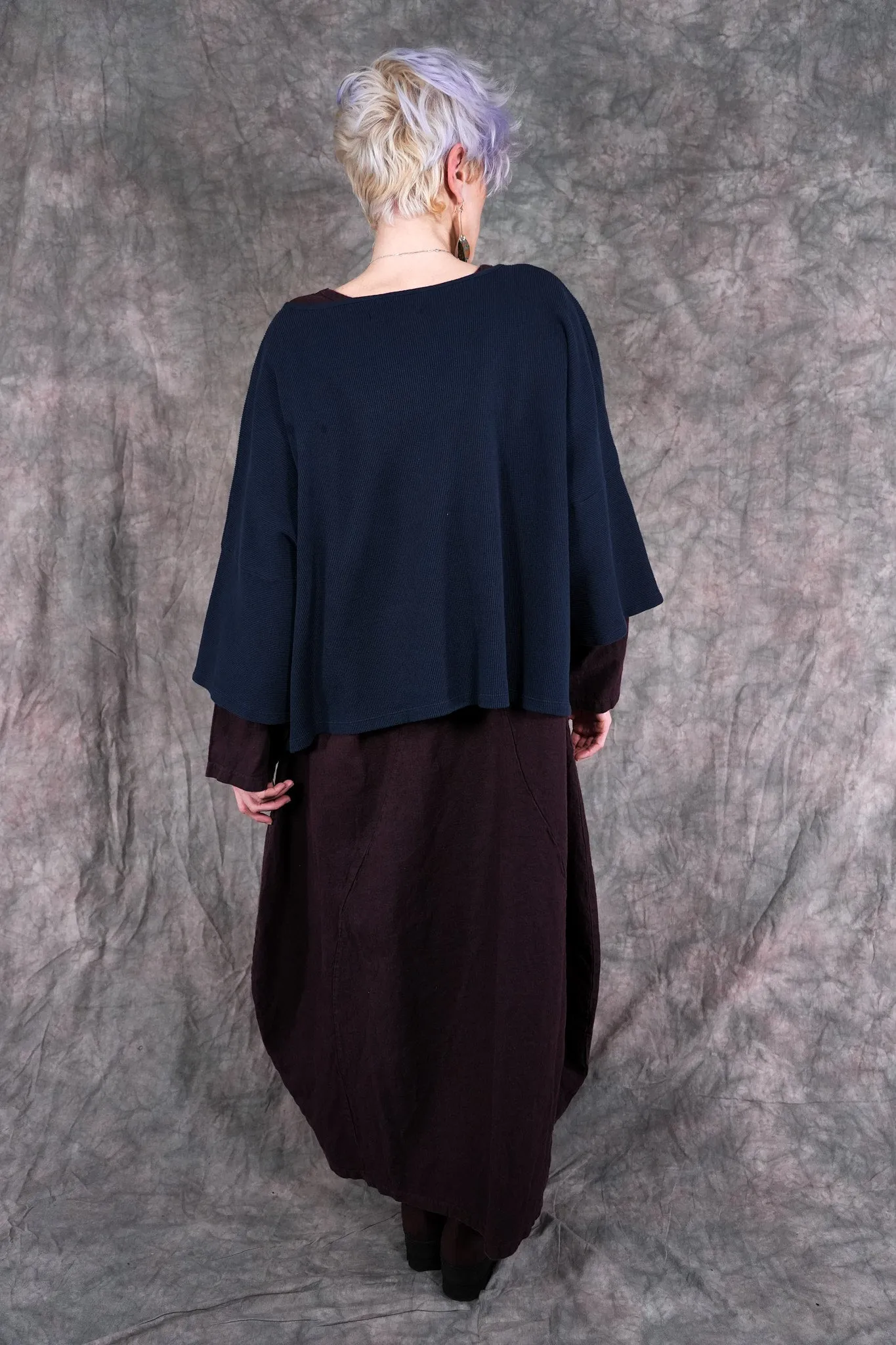 1586 Boxy Crop Thermal Top Atlantic
