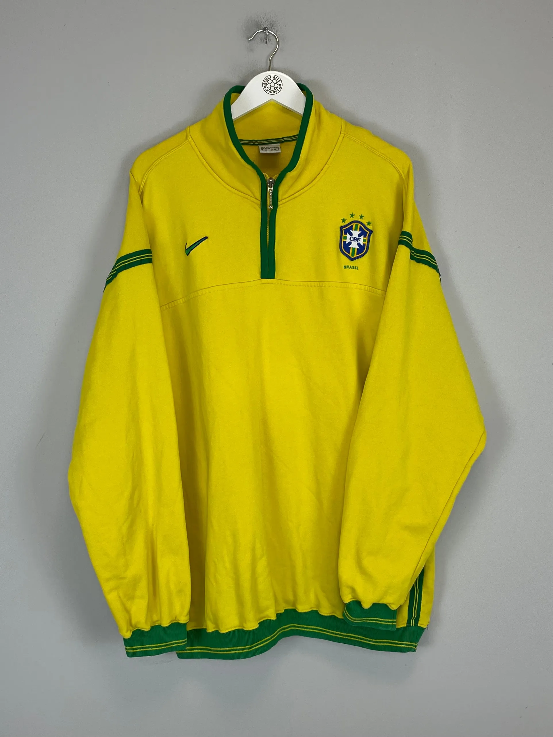 1998/00 BRAZIL 1/4 ZIP JUMPER (XXL) NIKE