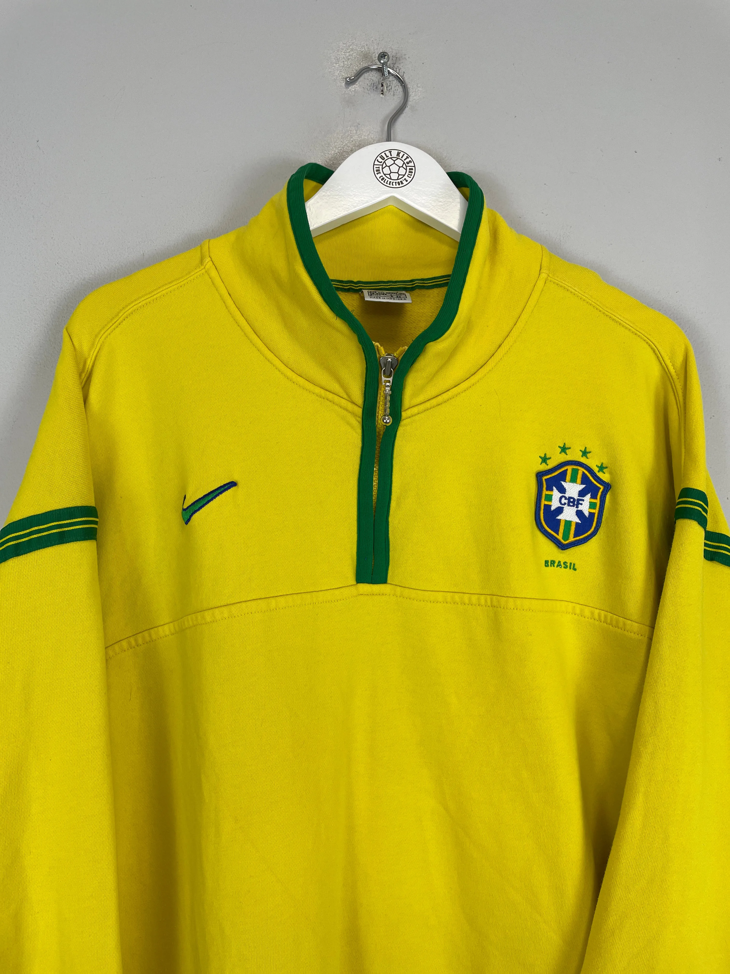 1998/00 BRAZIL 1/4 ZIP JUMPER (XXL) NIKE