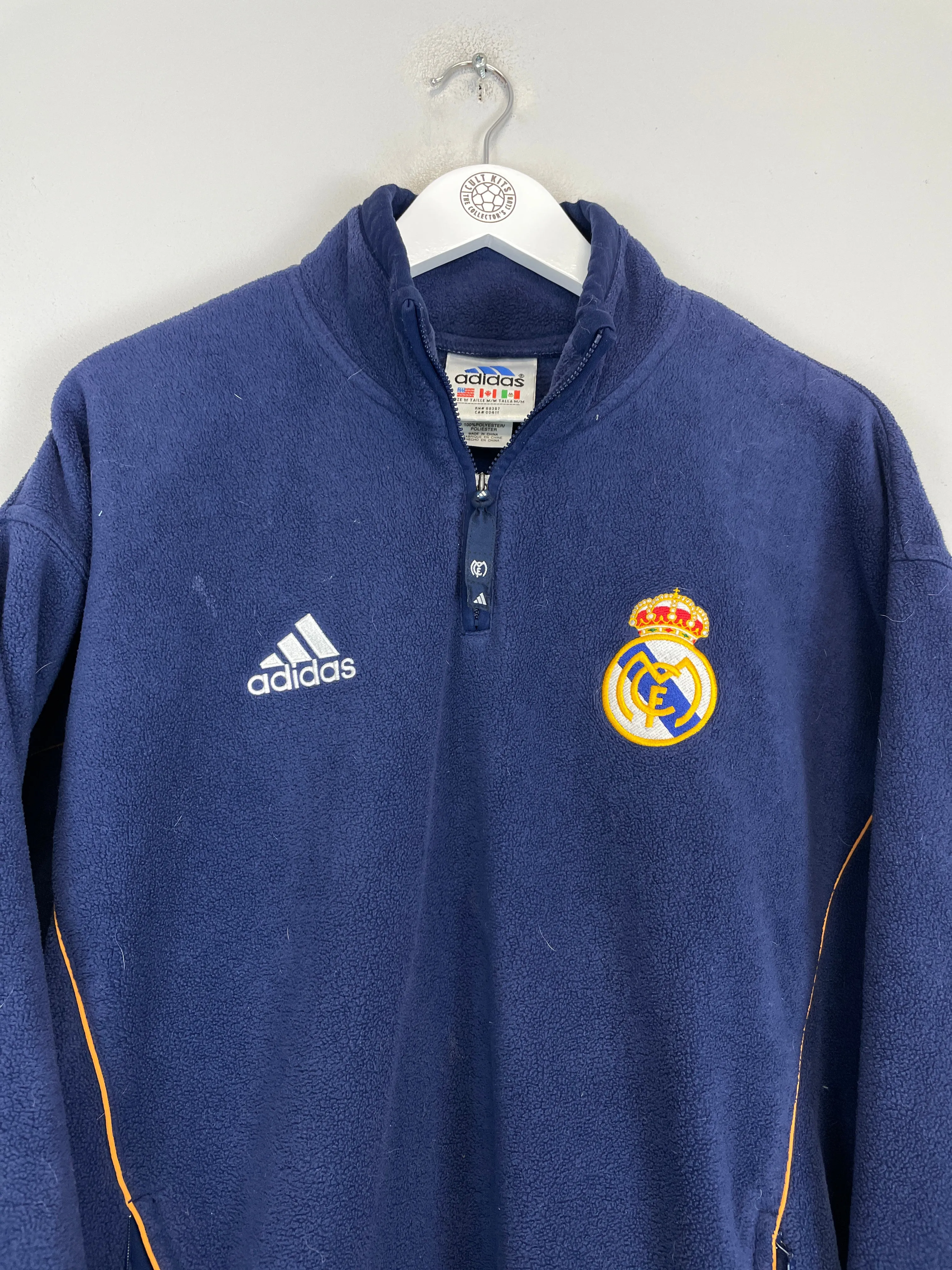1999/00 REAL MADRID 1/4 ZIP FLEECE (M) ADIDAS
