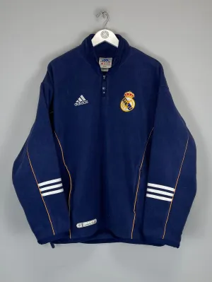 1999/00 REAL MADRID 1/4 ZIP FLEECE (M) ADIDAS