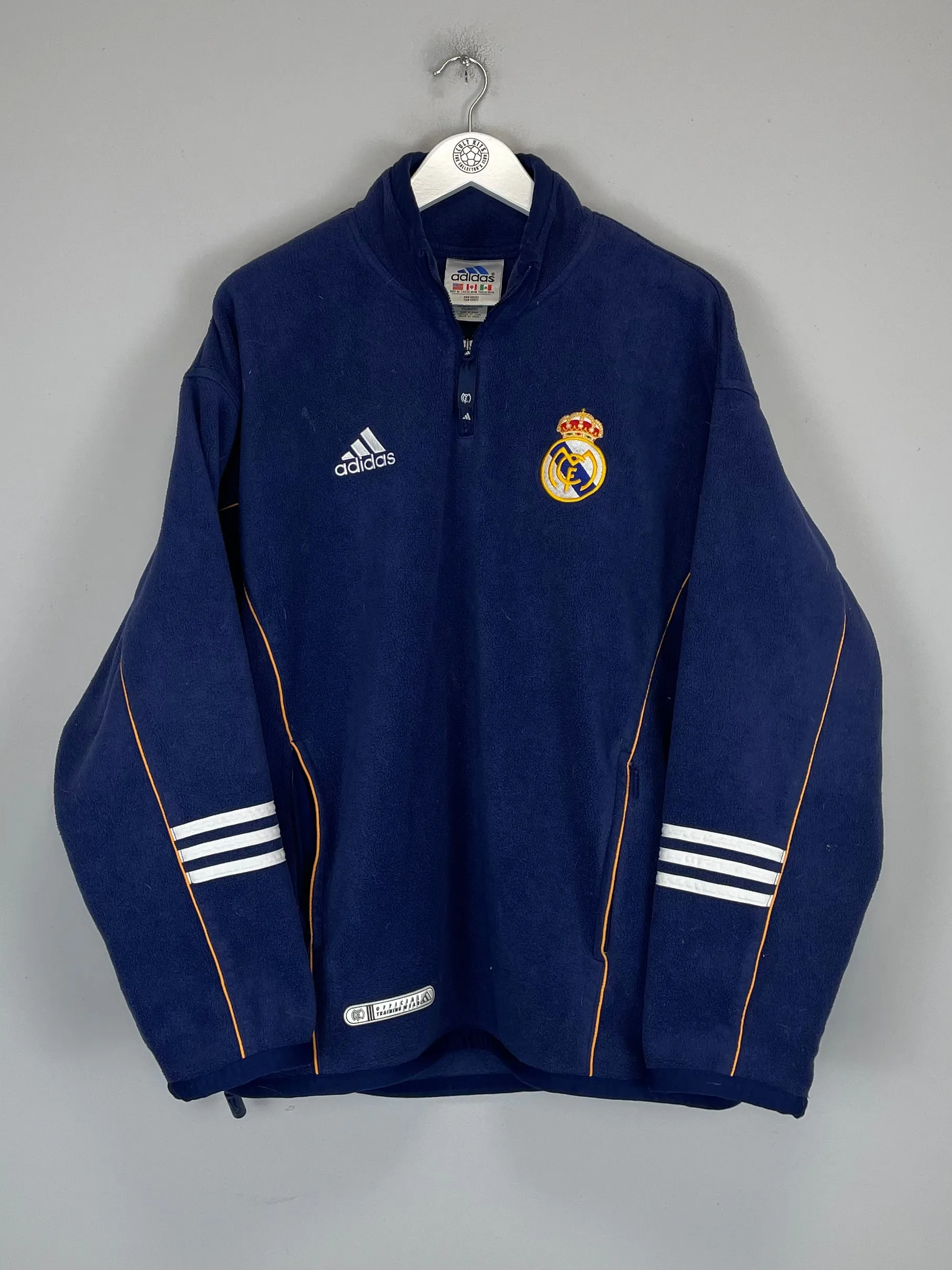 1999/00 REAL MADRID 1/4 ZIP FLEECE (M) ADIDAS