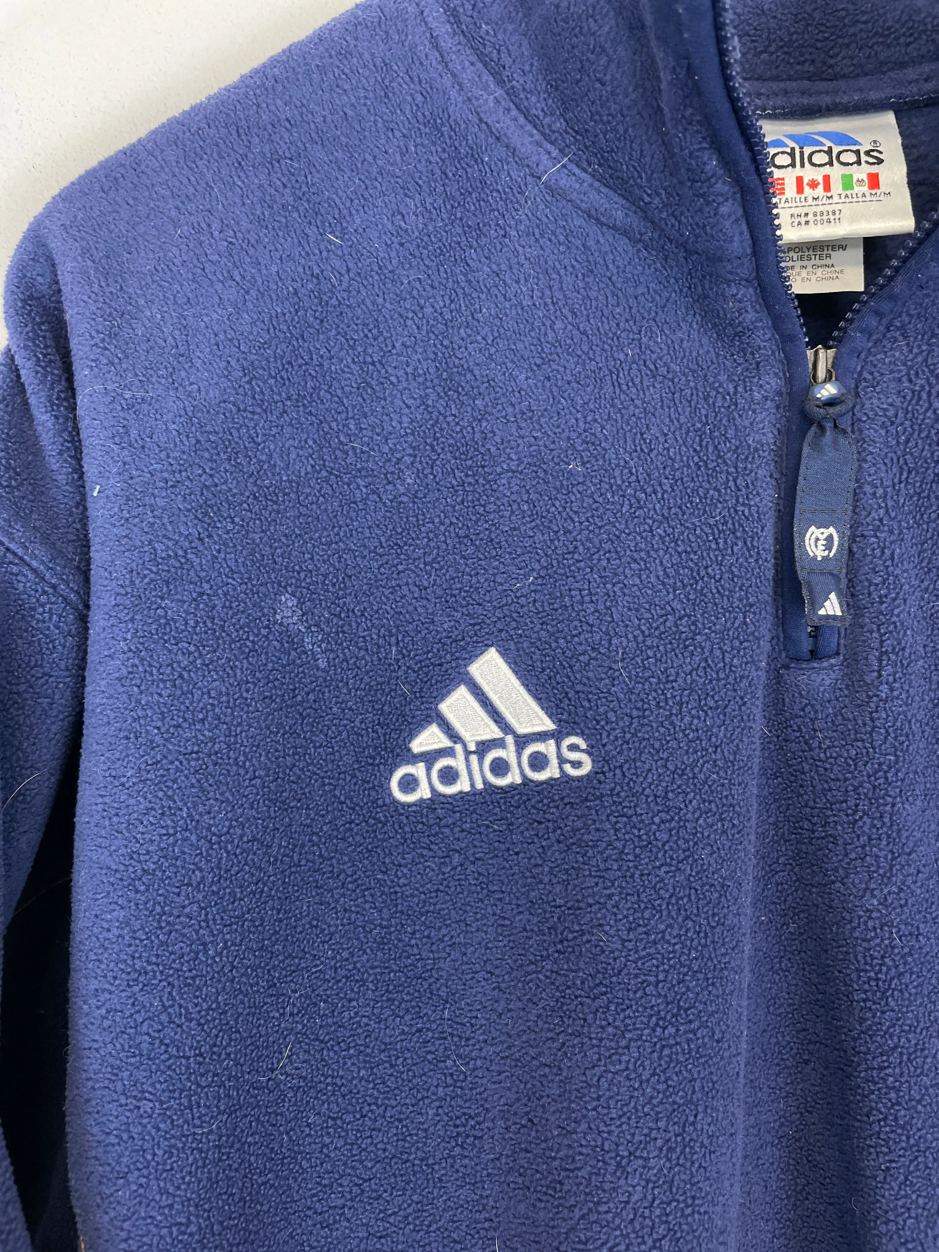 1999/00 REAL MADRID 1/4 ZIP FLEECE (M) ADIDAS