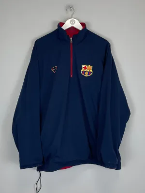 2000/02 BARCELONA 1/4 ZIP REVERSIBLE JACKET (XL) NIKE