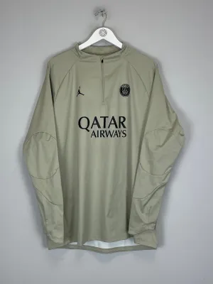 2023/24 PSG 1/4 ZIP TRAINING TOP (XL) JORDAN