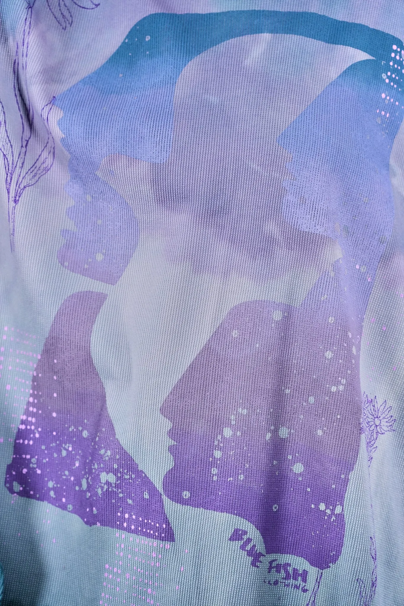 2251HD Natural City Tunic Hand dyed Blue Flight