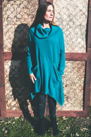 2292 Hibernation Thermal Cowl Neck Dress Riddle-U