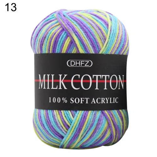 3-ply dyed milk cotton wool