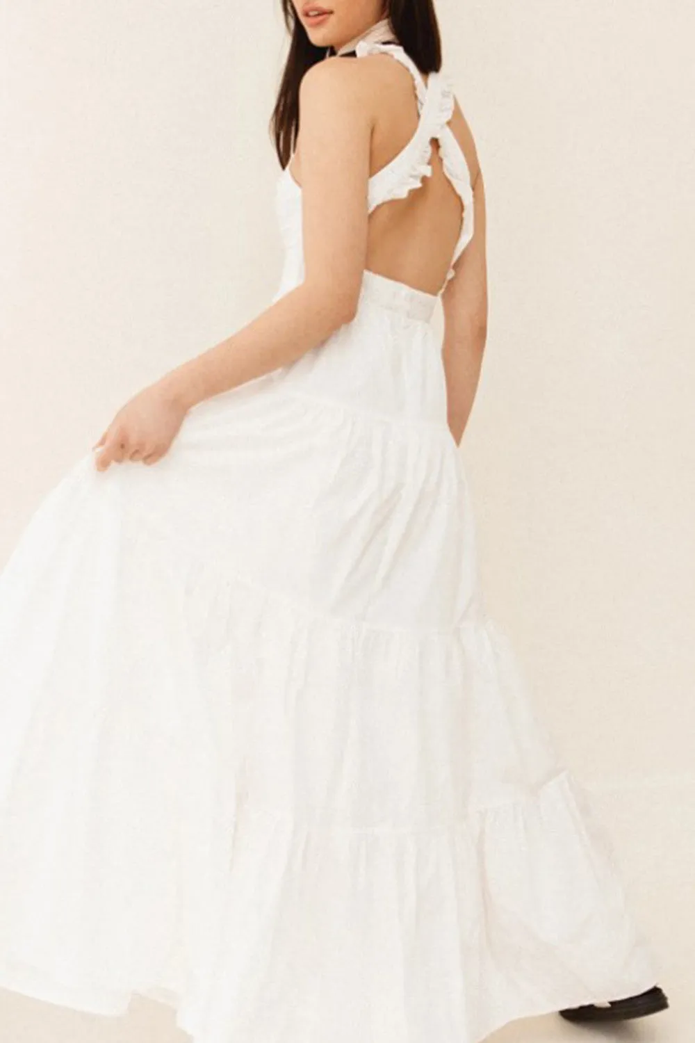 Adorned White Dress