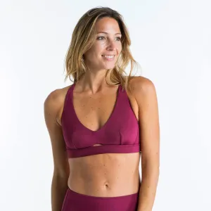 AGATHA SUPAI ZENITH Women's surf swimsuit crop top with adjustable back.