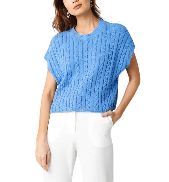 Alana Cable Knit Vest