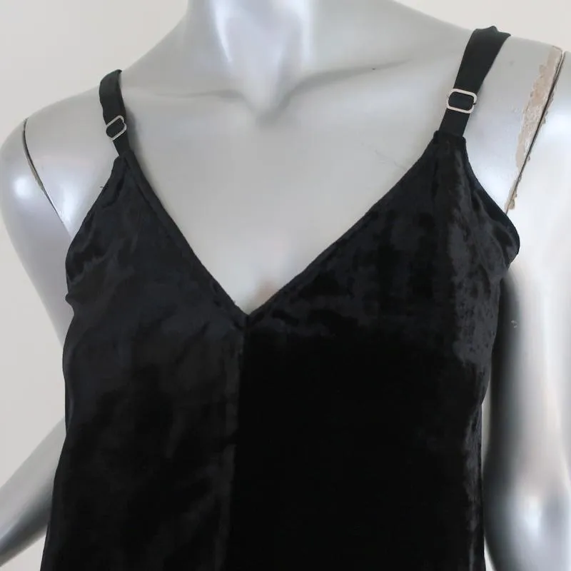 A.L.C. Tank Top Axel Black Velvet Size 0 V-Neck Camisole