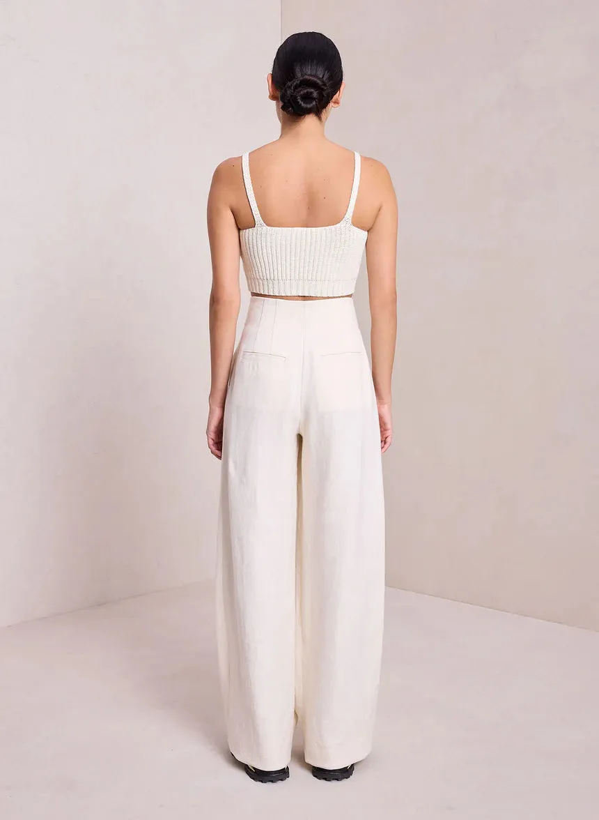 A.L.C. - Tess Cotton Knit Bra Top - Off White