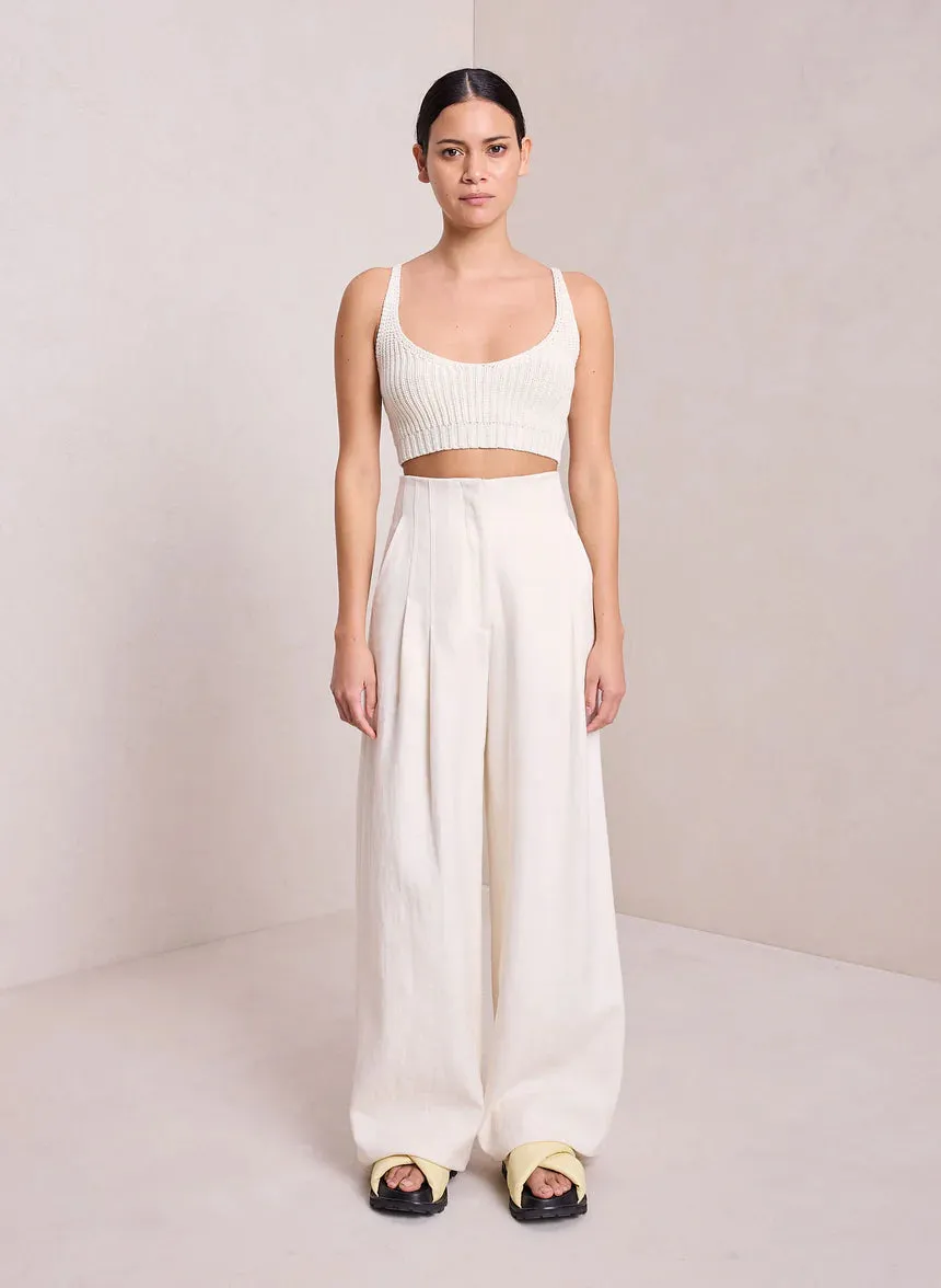A.L.C. - Tess Cotton Knit Bra Top - Off White