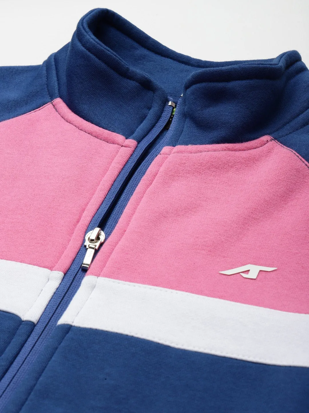 Alcis Women Colourblocked Blue Tracksuits
