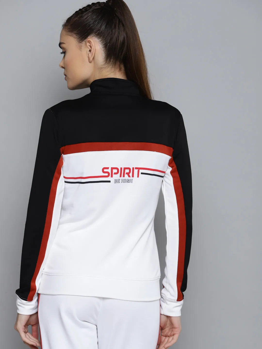 Alcis Women Colourblocked White Tracksuits