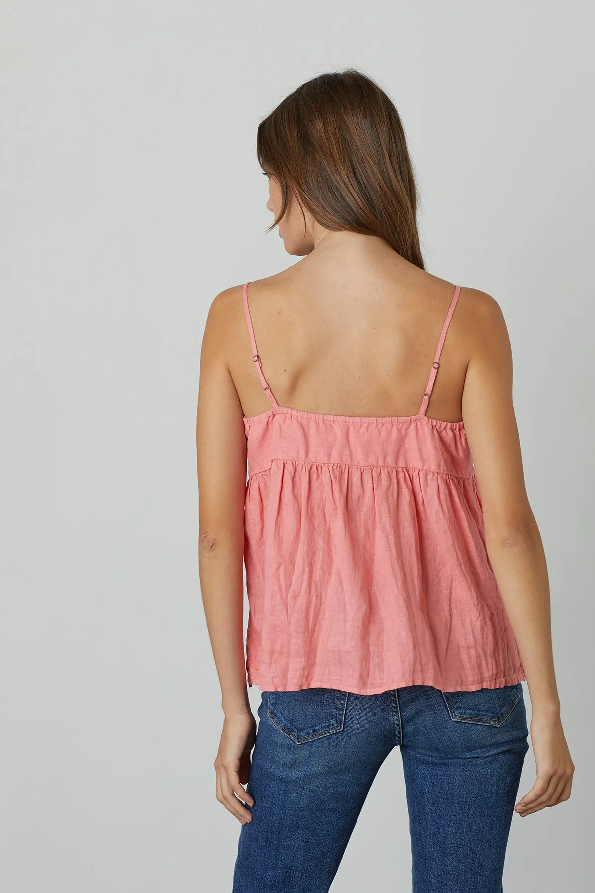 Aleigh Woven Linen Tank