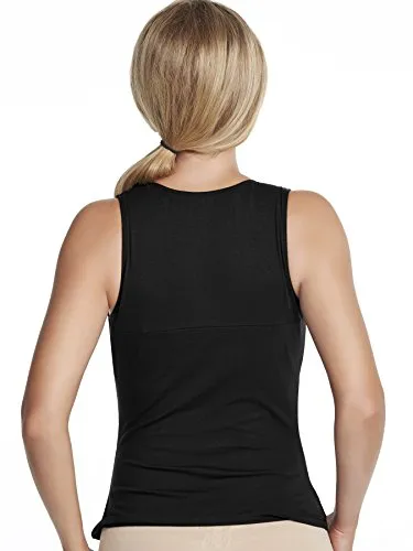 Alexandra B Underwire Bra Cotton Surplice Tank Top - M3153