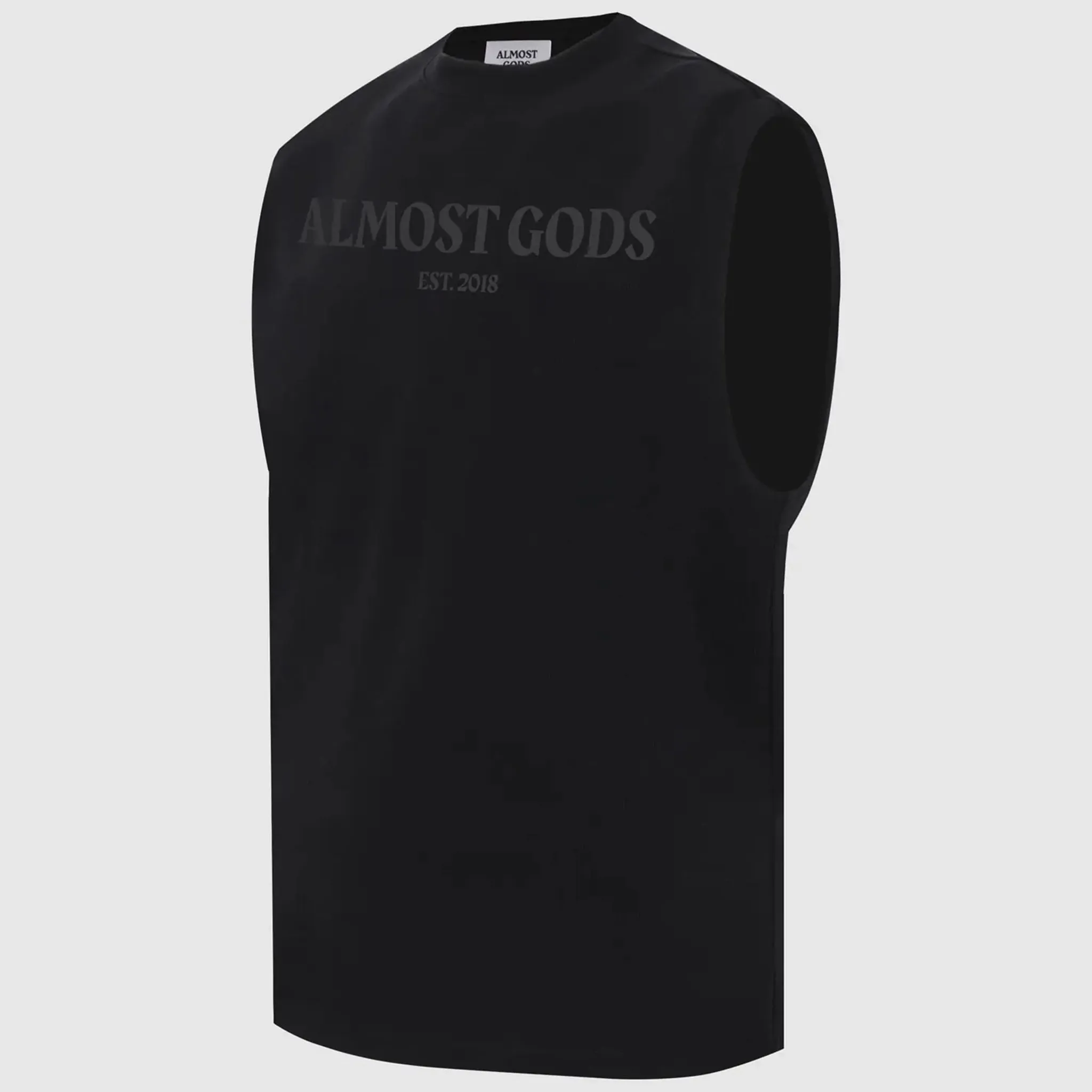 Almost Gods Est 2018 Sleeveless Tee (Black)