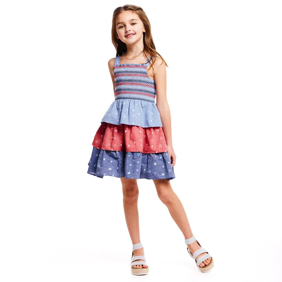 Americana 3 Tier Dress