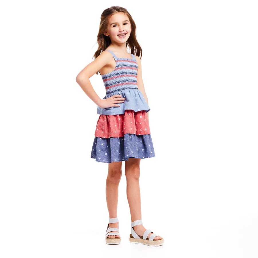 Americana 3 Tier Dress