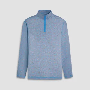 Anthony Ribbon Stripe Print OoohCotton Quarter Zip Pullover