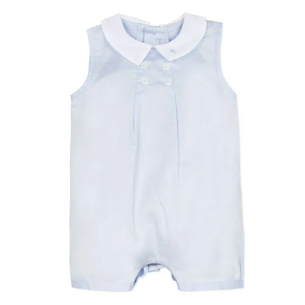 Aquarelle Blue Sleeveless Romper - LAST ONE in 12m