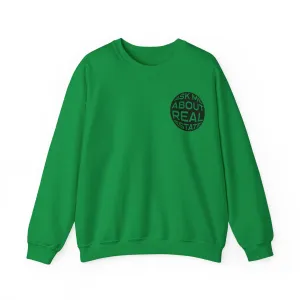 Ask Me About Real Estate Unisex Heavy Blend™ Crewneck Sweatshirt