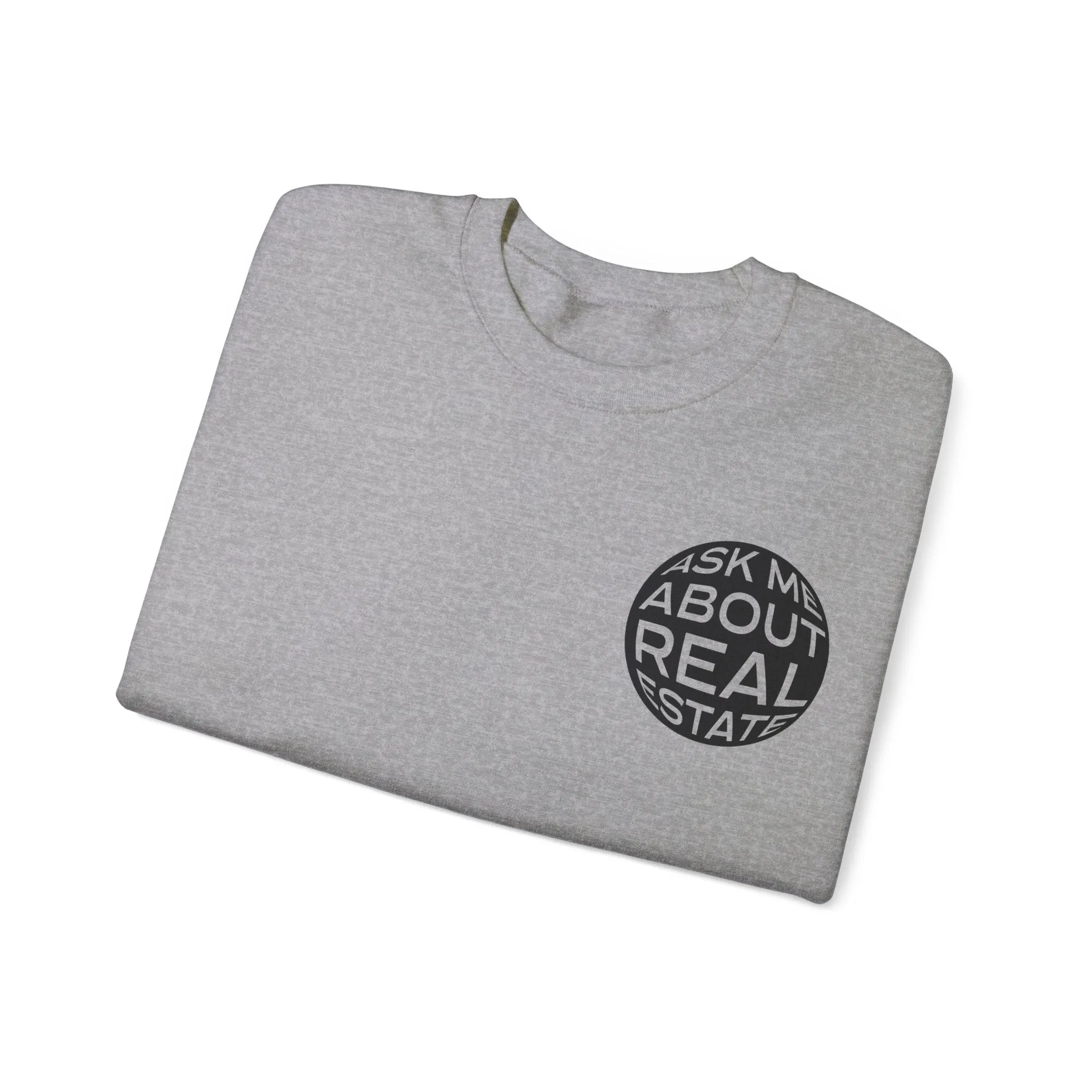 Ask Me About Real Estate Unisex Heavy Blend™ Crewneck Sweatshirt