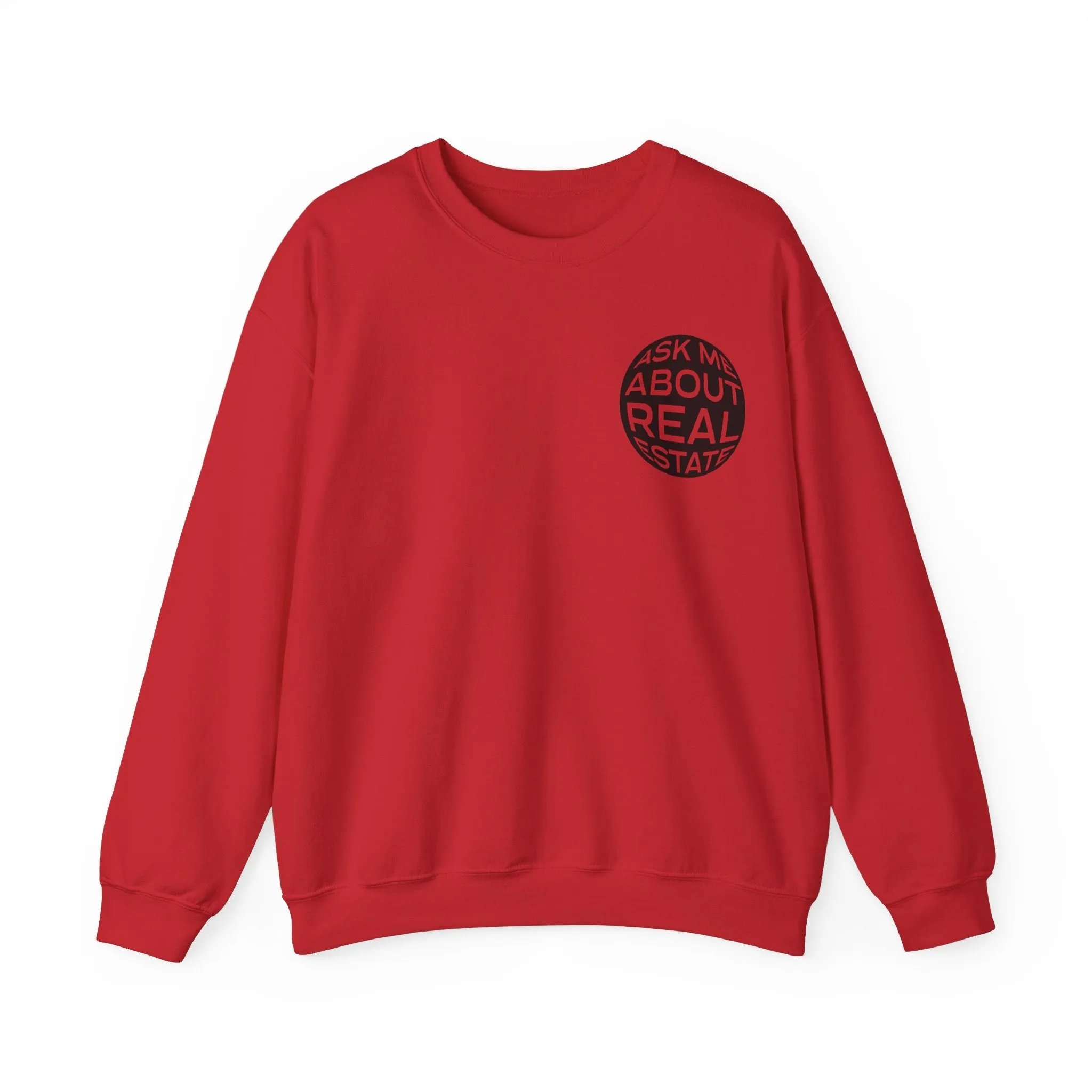 Ask Me About Real Estate Unisex Heavy Blend™ Crewneck Sweatshirt