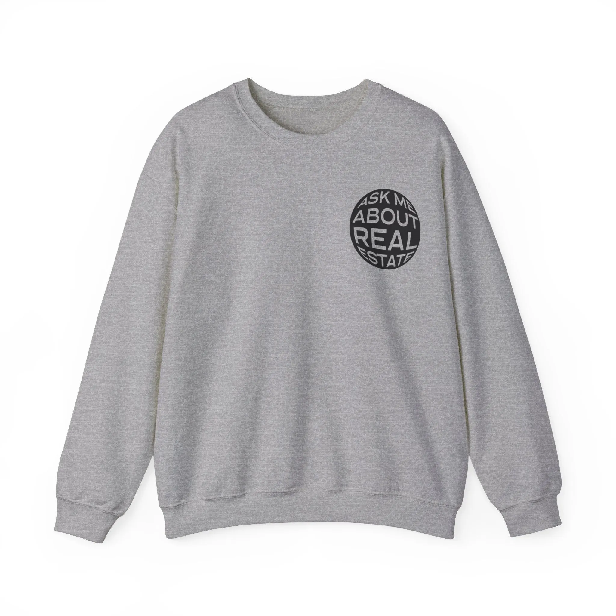 Ask Me About Real Estate Unisex Heavy Blend™ Crewneck Sweatshirt