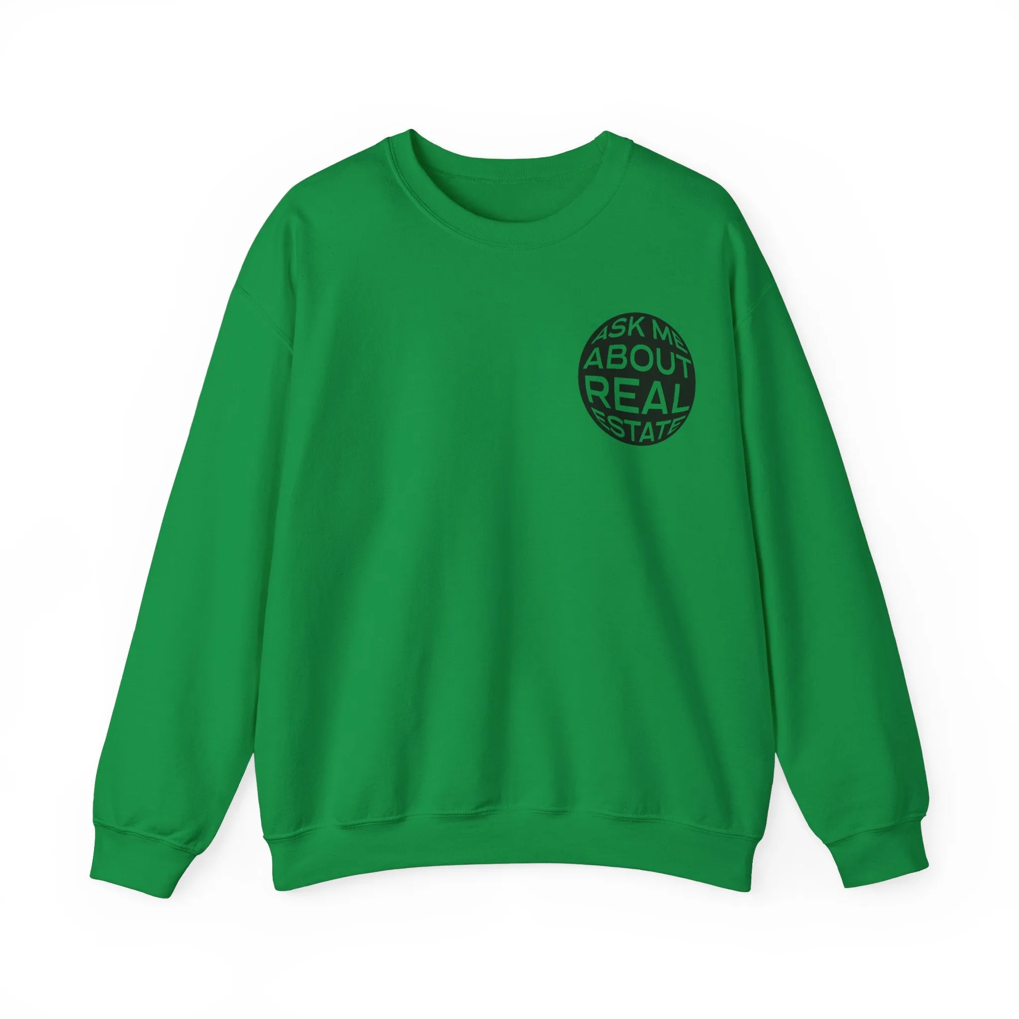 Ask Me About Real Estate Unisex Heavy Blend™ Crewneck Sweatshirt