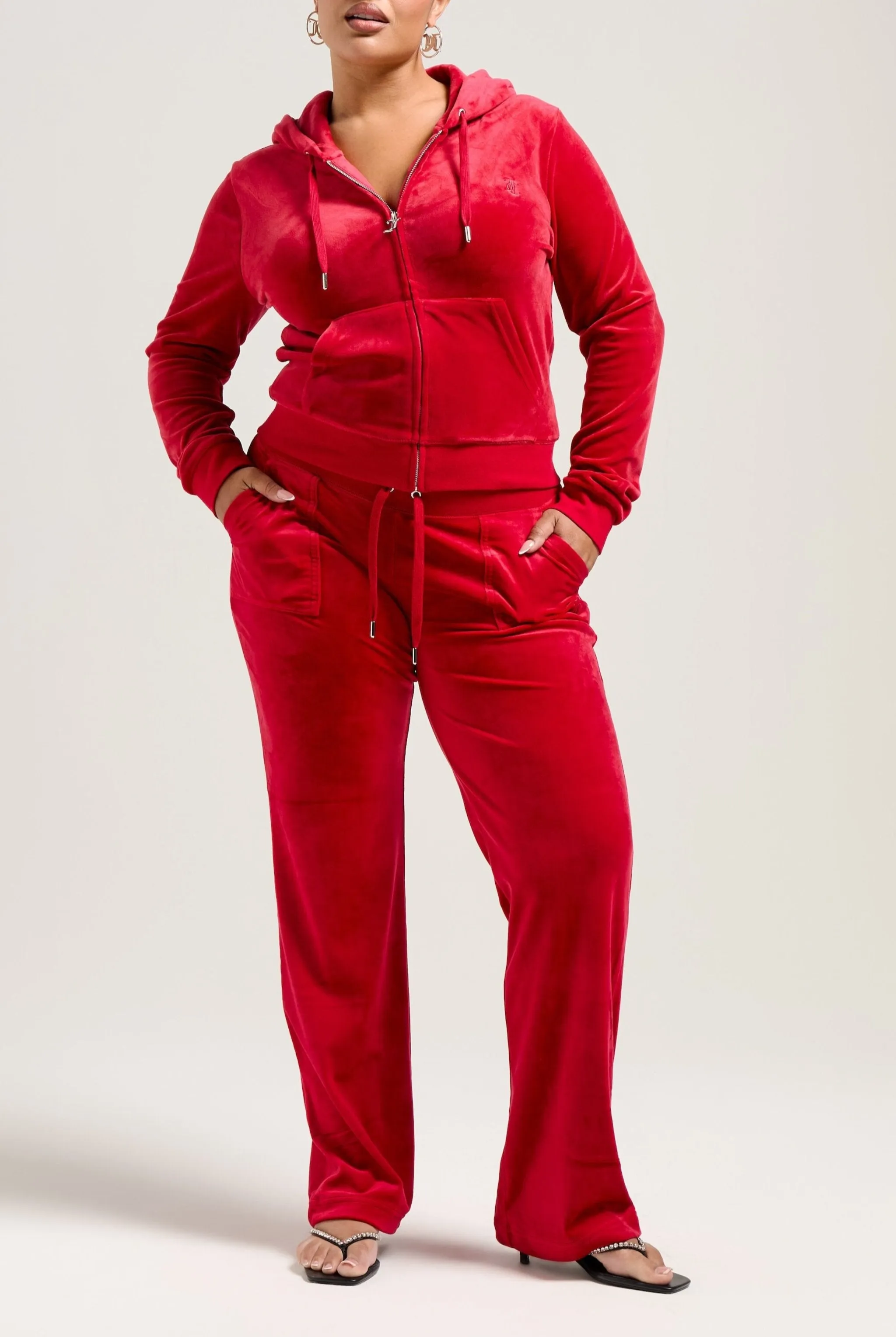 ASTOR RED CLASSIC VELOUR ROBERTSON HOODIE