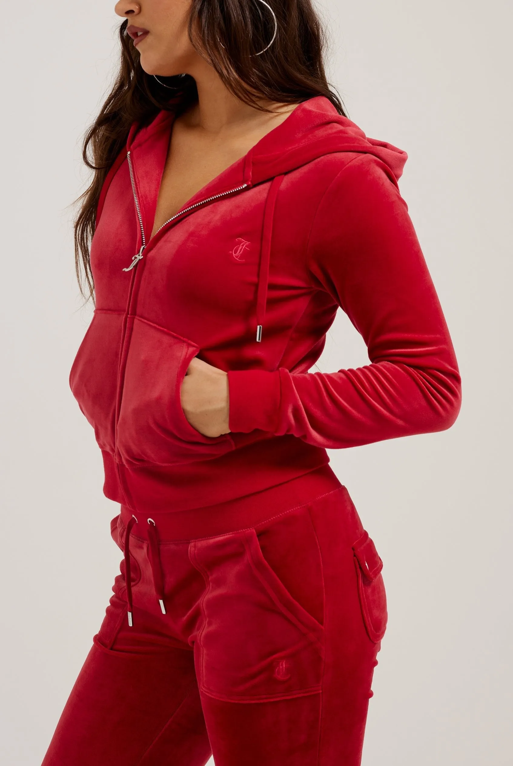 ASTOR RED CLASSIC VELOUR ROBERTSON HOODIE
