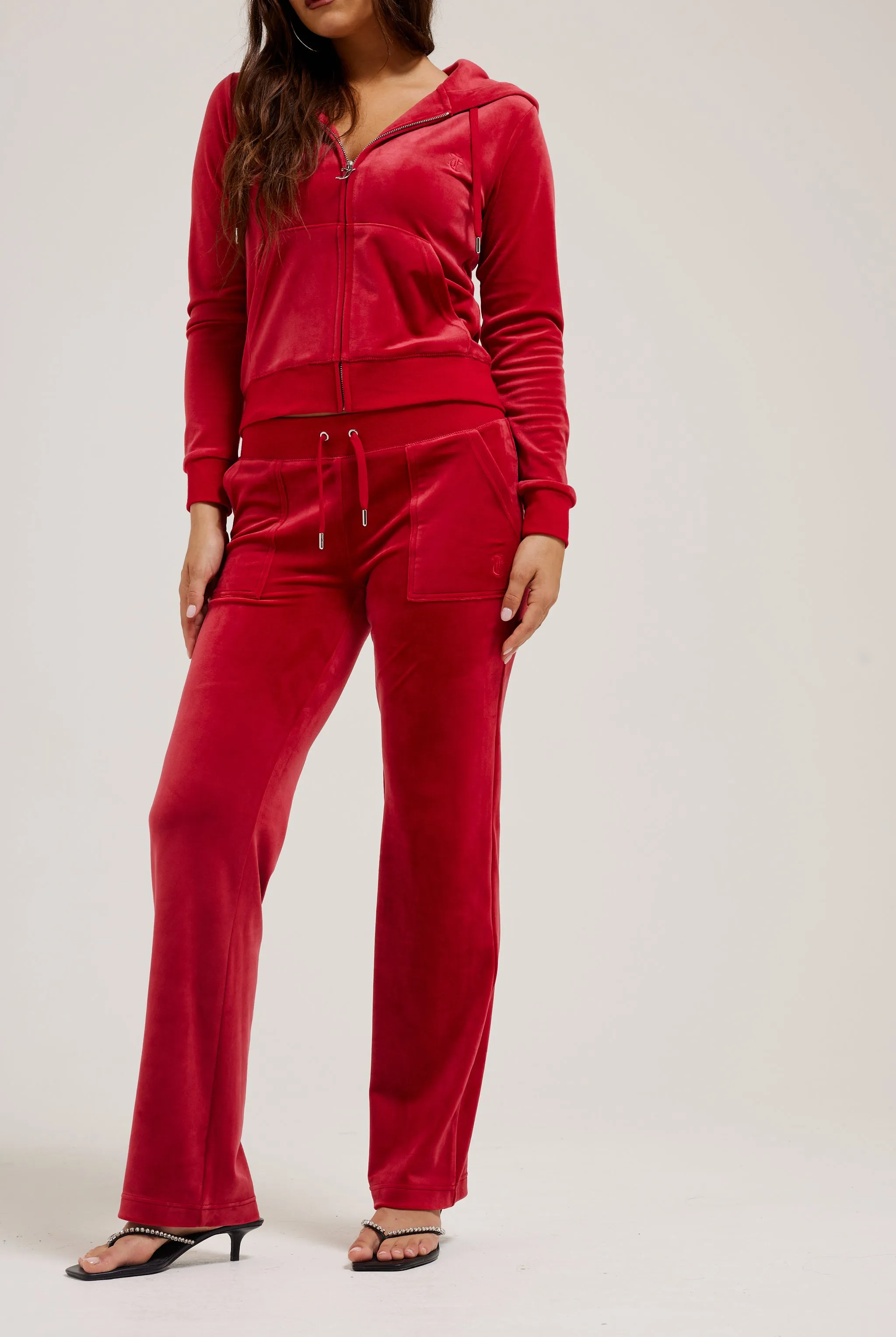 ASTOR RED CLASSIC VELOUR ROBERTSON HOODIE