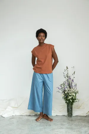 Aukai Organic Cotton Top in Russet
