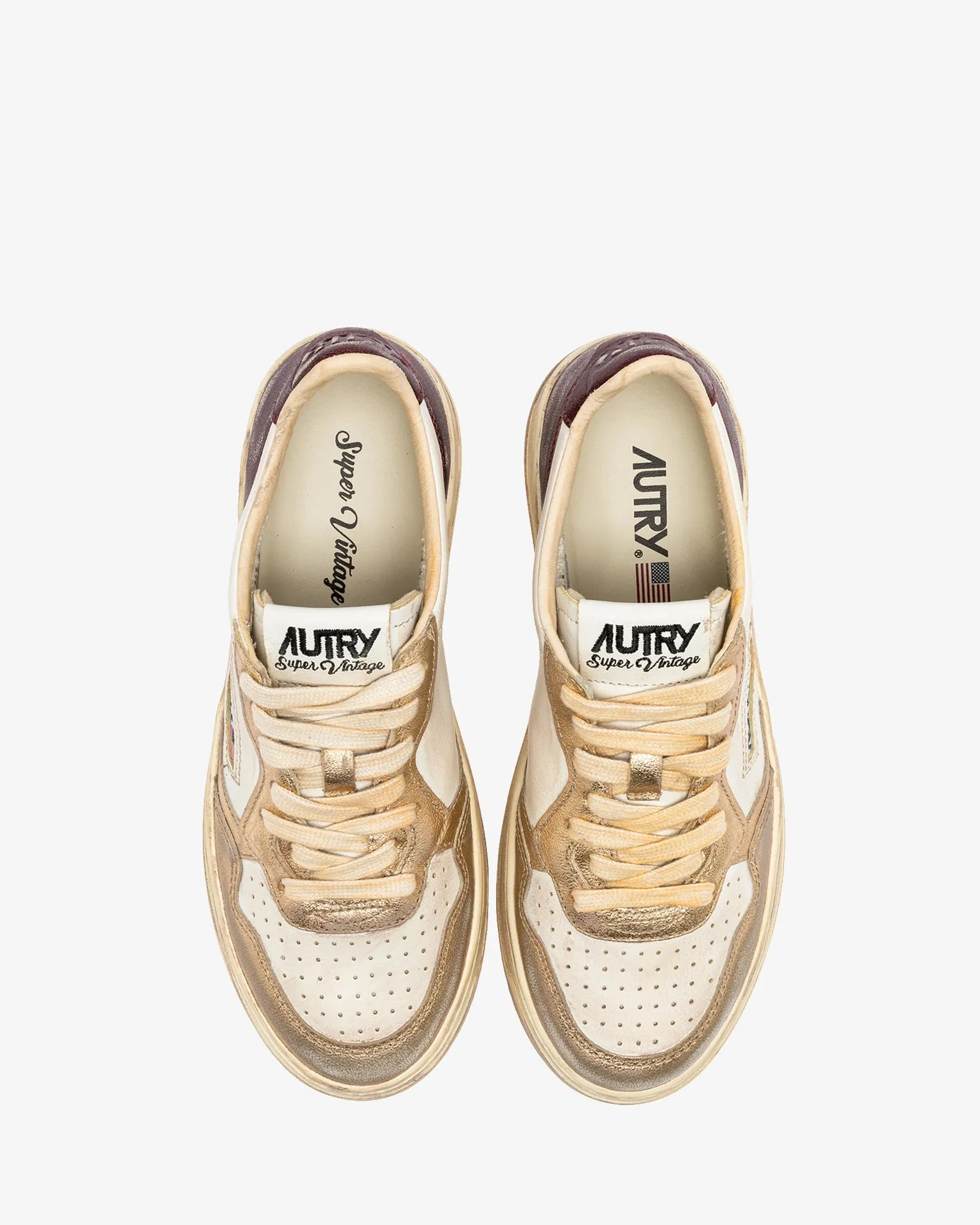 Autry Sneakers Medalist Low Super Vintage Platinum E Violet