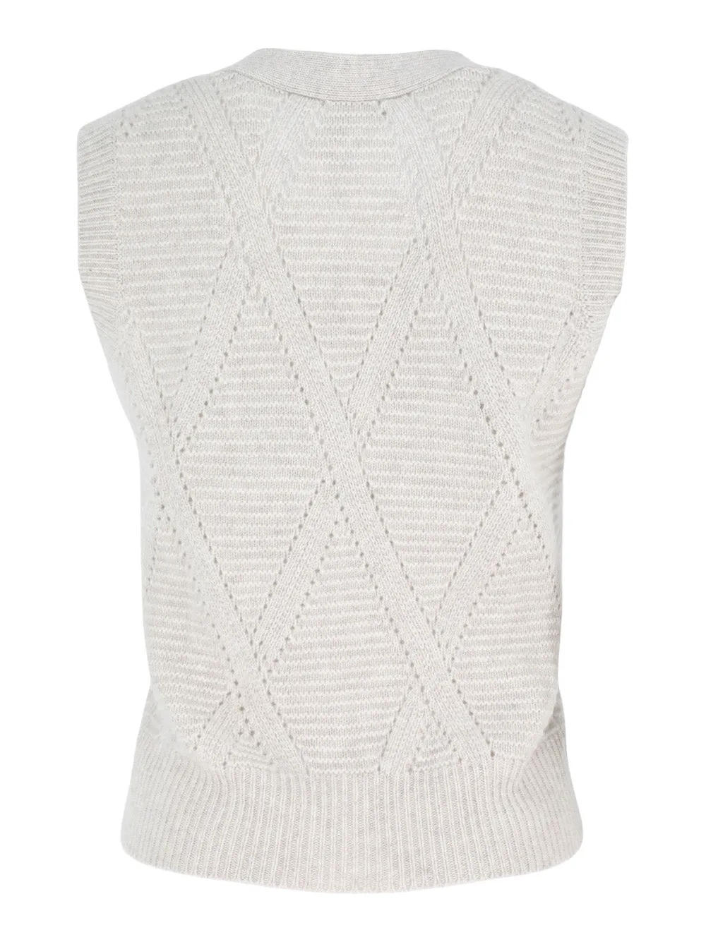 Autumn Cashmere Diamond Stitch Sweater Vest (More Colors)