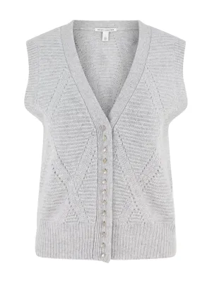 Autumn Cashmere Diamond Stitch Sweater Vest (More Colors)