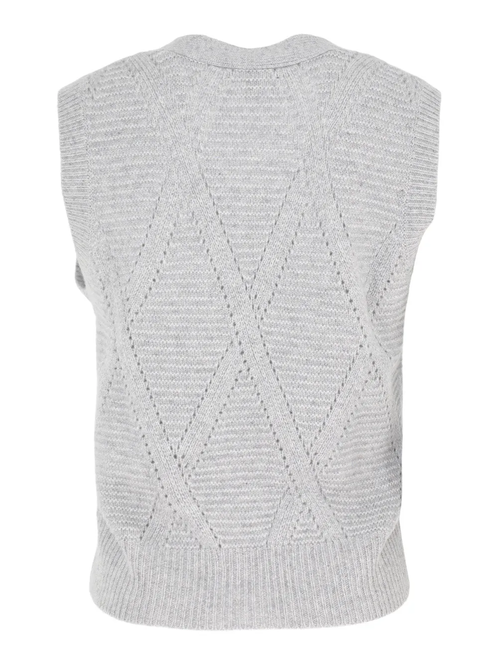 Autumn Cashmere Diamond Stitch Sweater Vest (More Colors)
