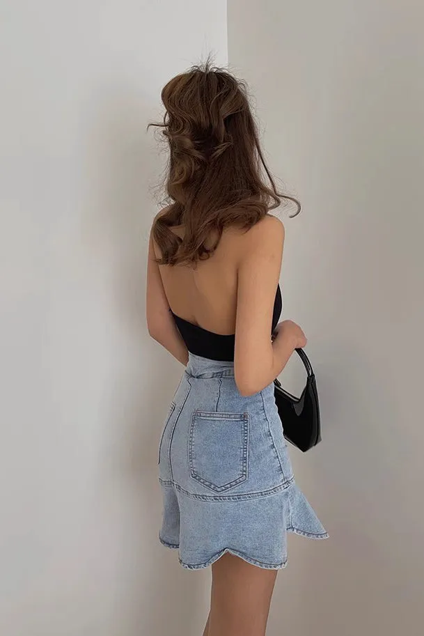 Backless Fitted Basic Crop Tank Tops