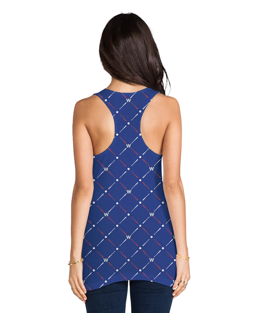 Bats, Balls, & The W Racerback Tank Top