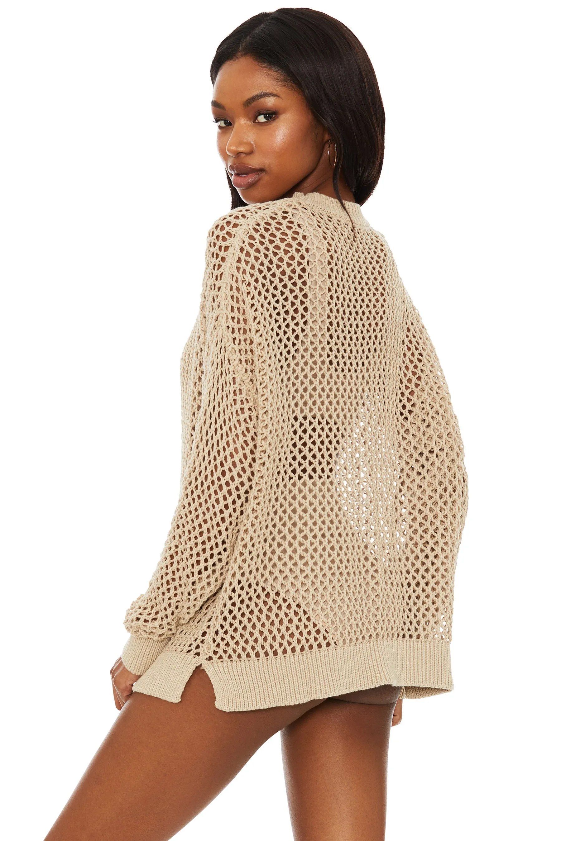 Beach Riot, Hilary Sweater, Tan