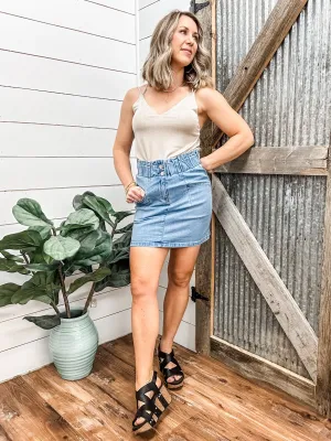 Beige Knitted Camisole