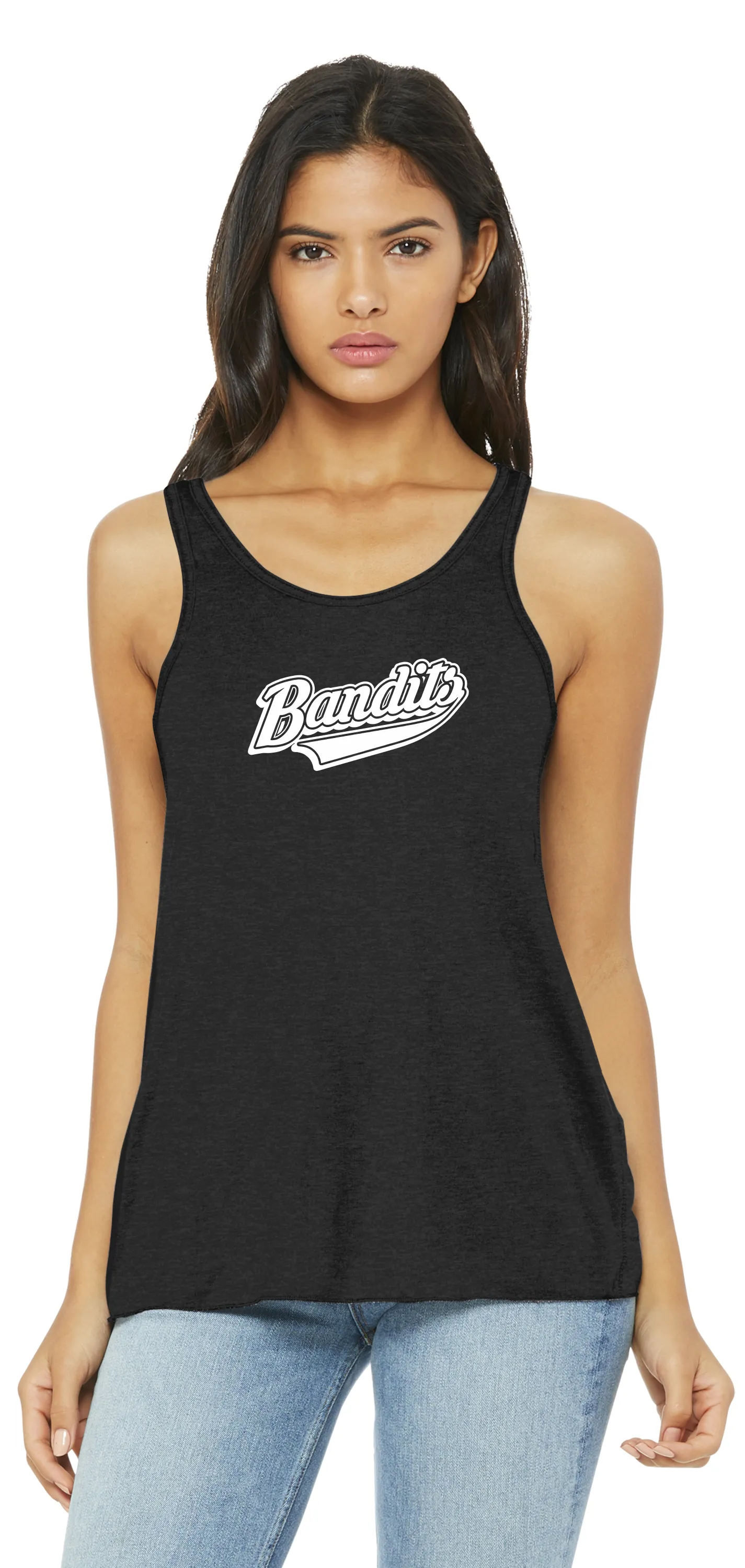BELLA CANVAS ® Women’s Flowy Racerback Tank - Script Logo