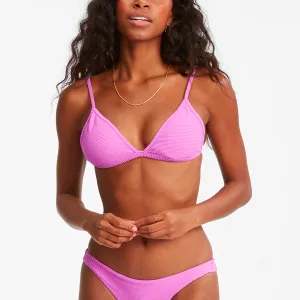 Billabong Tan lines Ceci Triangle Bikini Top Bright Orchid - Womens
