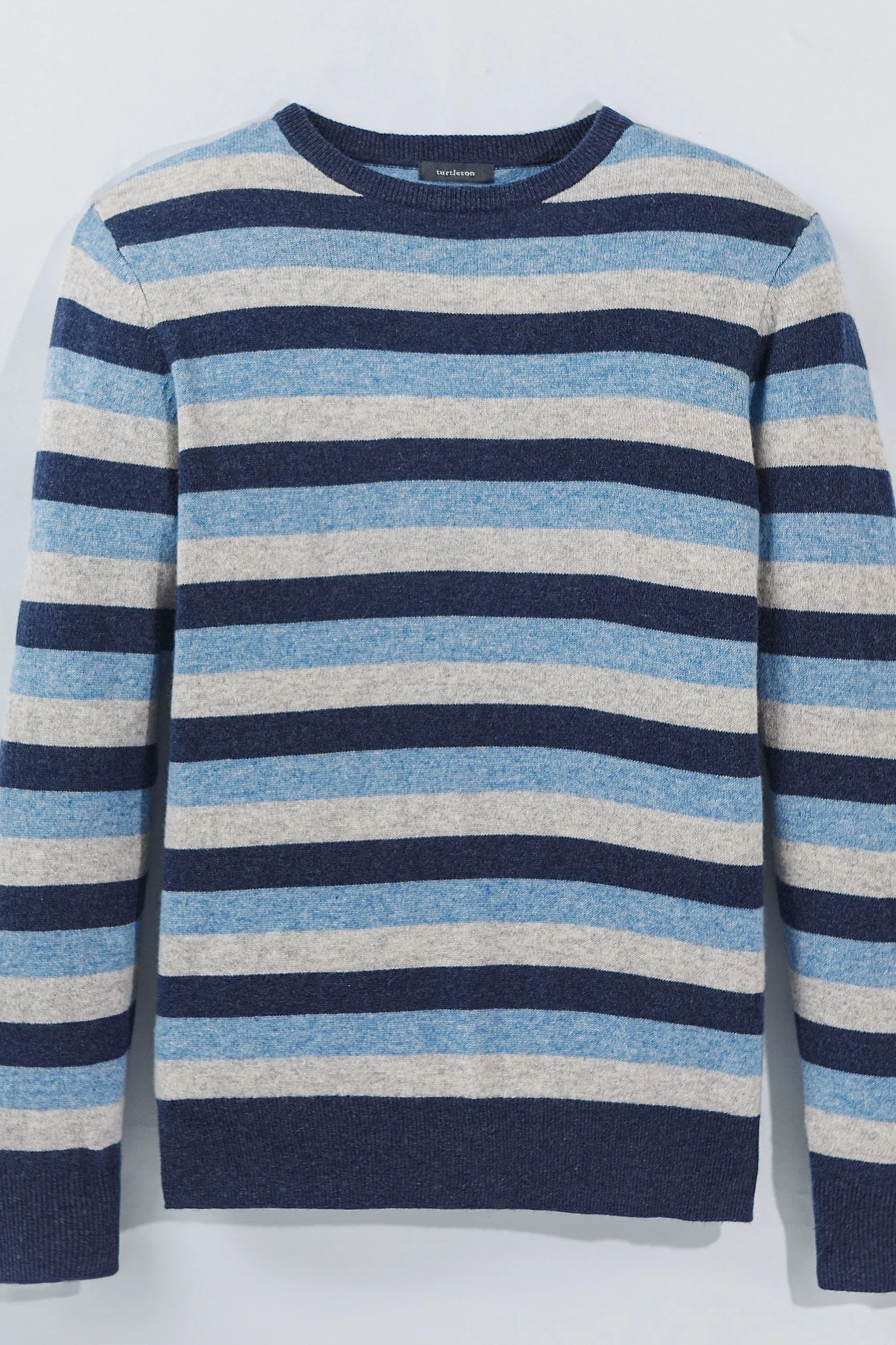 Bishop Stripe Cashmere Crewneck